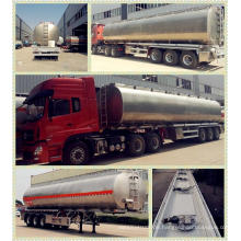 Heavy Duty Tri-Achs-Edelstahl / Aluminium-Legierung Öl Tank Trailer Kraftstofftank Truck Trailer